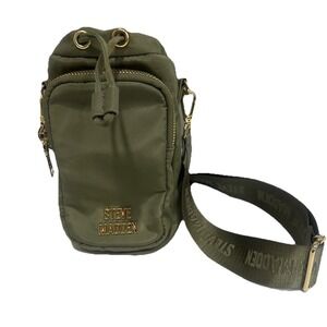Steve Madden Crossbody & Phone Purse Hunter Green Zipper Wide Adjustable Strap